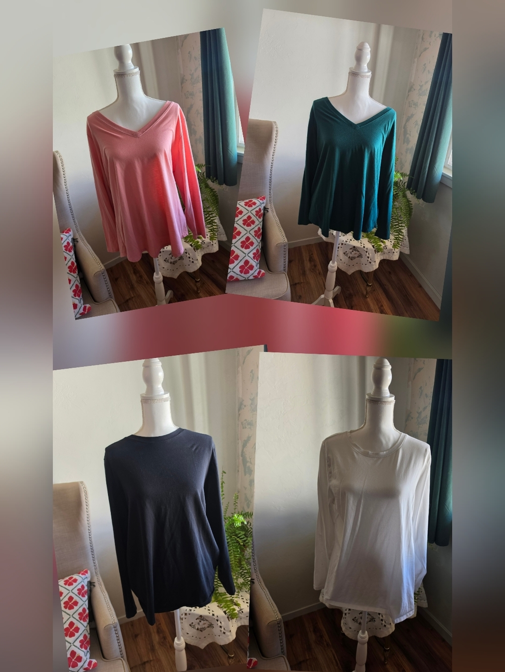 Torrid 4 Shirts! - Women's Long-Sleeve V-Neck & Crew Tops